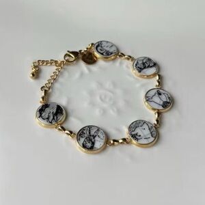 Winnie The Pooh Charm Bracelet | Broken China | Porcelain Jewelry